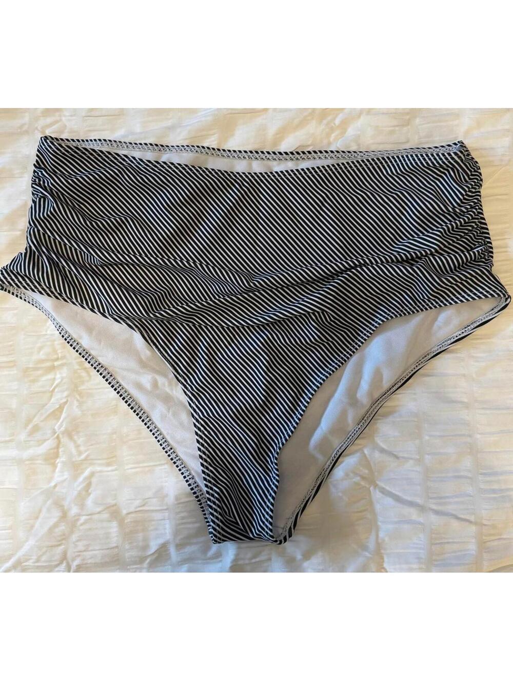 Women's High Waisted Swim Bottoms Bikini Bottoms - Size XXL